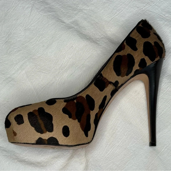 BRIAN ATWOOD 'MANIAC' LEOPARD PRINT CALF HAIR STILETTOS SIZE 39 SEXY AF DESIGNER - Picture 5 of 16